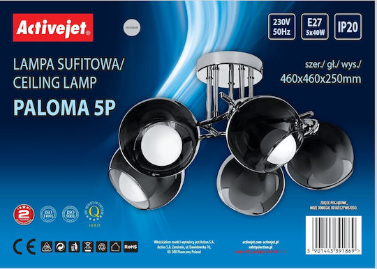 Active Jet Hängelampe für 5 Lampen E27