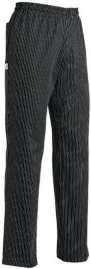 Egochef Chef Black Pants with Elastic Waist