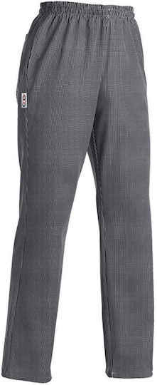 Egochef Chef Gray Pants with Elastic Waist