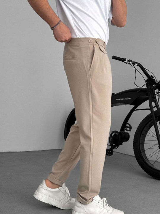 Men's Beige Trousers