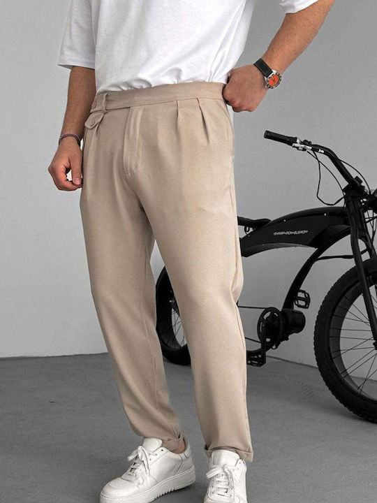 Men's Beige Trousers