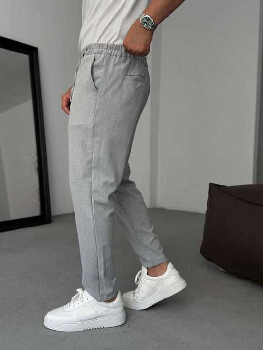 Men's Loose Fit Grey Trousers