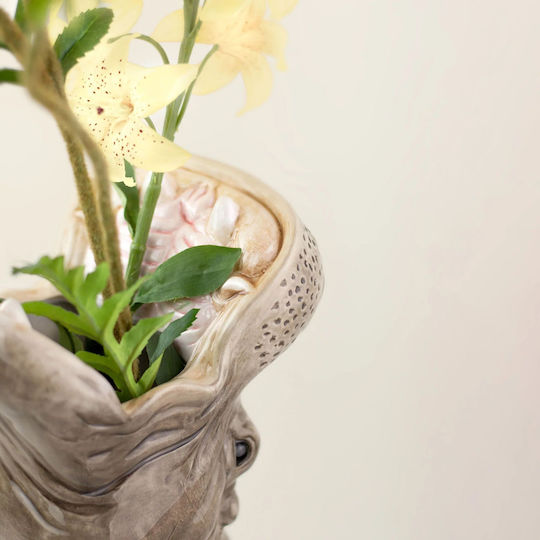 Donkey Decorative Grey Vase