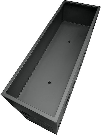Marhome Ζαρντινιέρα Μεταλλική Ανθρακί 100x30x120εκ.