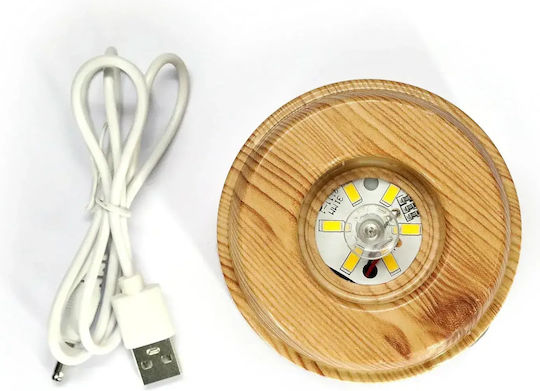 Rotating LED Decorative Lamp Warm White Crystal Ball Rotating LED Decorative Lamp Warm White Crystal Ball