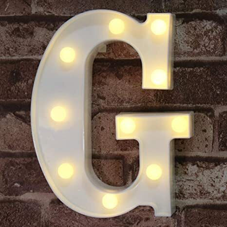 Motarro Decorative Lamp Letter G White