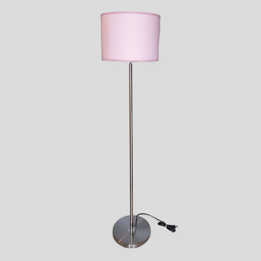 Floor Lamp with Lamp Bulb Base for E27 Bulb Pink