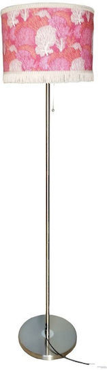 Oxygen Tree Base Floor Lamp H165xW1.65cm. with Socket for Bulb E27 Red