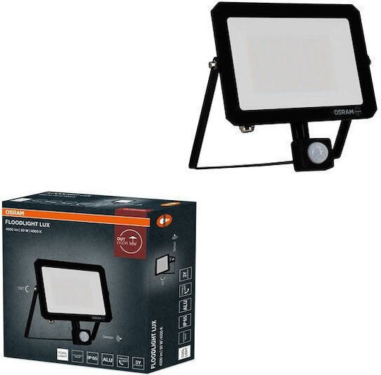 Osram Proiector Led Etanș 50W Alb Natural 4000K Cu Senzor De Mișcare Ip65