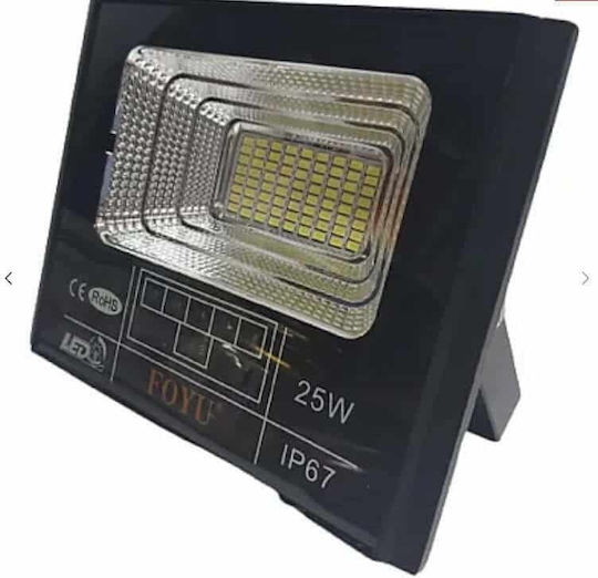 Foyu Ηλιακός Προβολέας LED 25W με Τηλεχειριστήριο