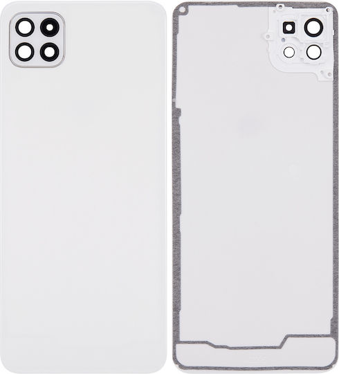 Capac Spate din Sticlă pentru Cameră Samsung Galaxy A22 5g A226 2021 Aftermarket Plus Alb