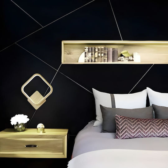 Atman Modern Wall Lamp with Integrated LED and Warm White Light Beige 23x23cm