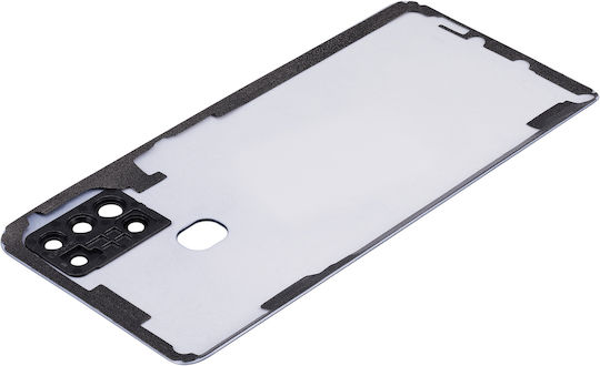 Capac Spate din Sticlă cu Lentilă pentru Cameră Samsung Galaxy A21s A217 2020 Aftermarket Plus Albastru