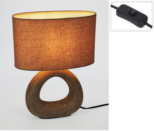 Zaros Ceramic Table Lamp with Beige Shade and Base Zaros Ceramic Table Lamp with Beige Shade and Base