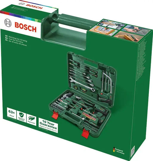 Bosch Bosch Werkzeugkoffer mit 63 Werkzeugen