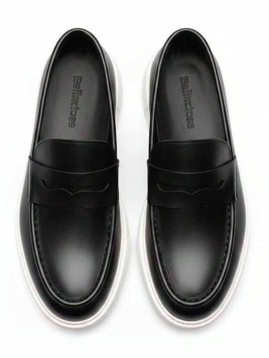 Leather Men's Loafers in Black