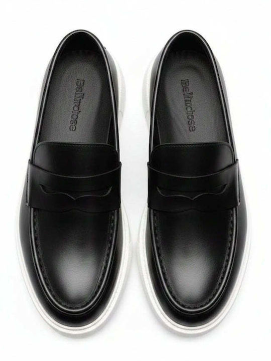 Leather Men's Loafers in Black