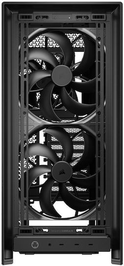 5000D Gaming Midi Tower Computer Case with Side Window Black