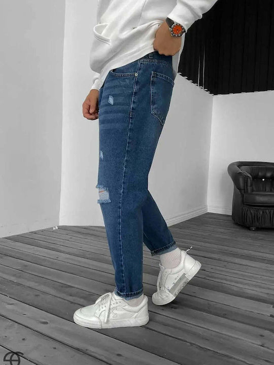 Мъжки дънки Loose Fit Сини