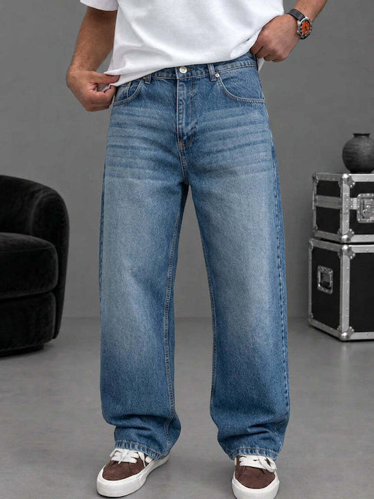 Мъжки дънки Loose Baggy Кройка, Сини