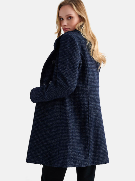 Damen-Kurzmantel Blau