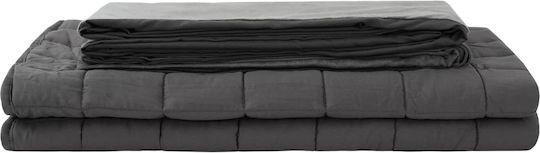 vidaXL Single Blanket 155x220cm Anthracite