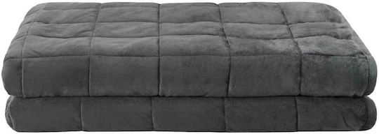 vidaXL Fleece Double Blanket 200x225cm Anthracite