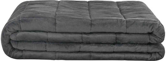 vidaXL Fleece Double Blanket 200x225cm Anthracite