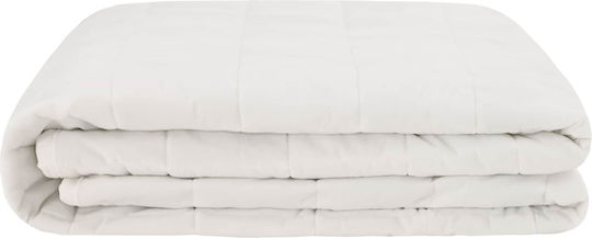 vidaXL Fleece Double Blanket 200x225cm White