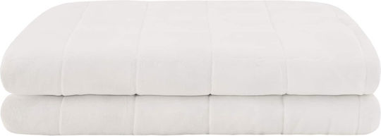 vidaXL Fleece Blanket Double 200x200cm White