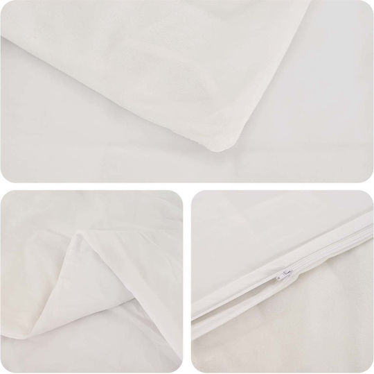 vidaXL Double 200x200cm White Blanket vidaXL Double 200x200cm White Blanket
