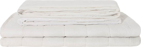 vidaXL Double Blanket 200x230cm White