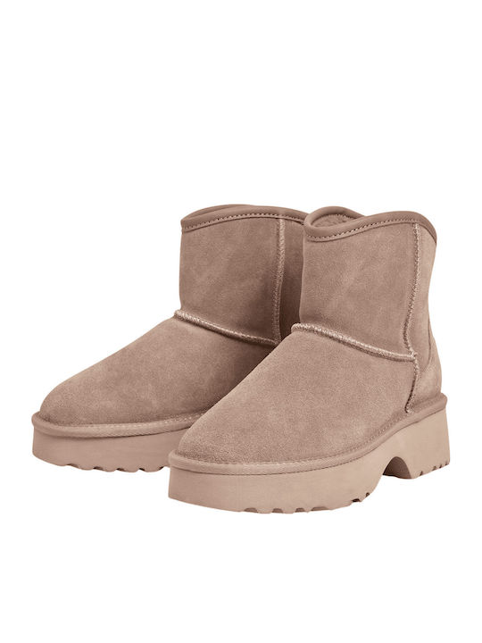 Damenstiefeletten in Cognac