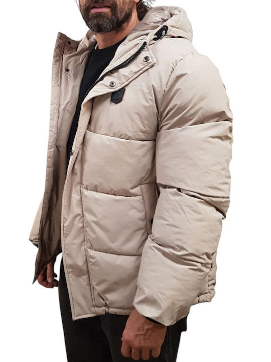 Indicode Μπουφάν Puffer Simply Taupe IN1000093-191