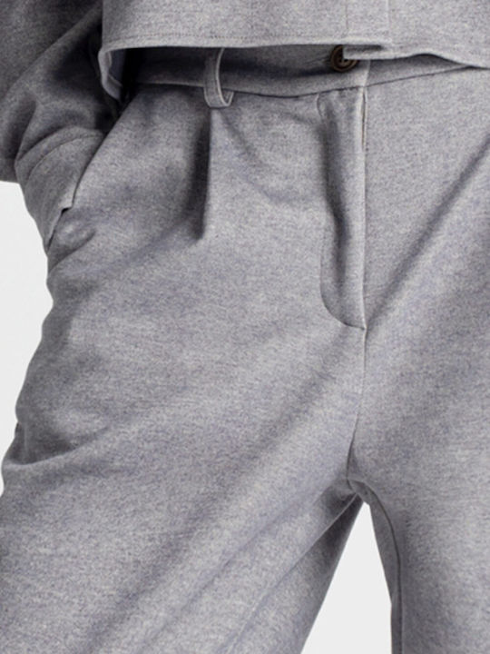 Moutaki Pantaloni de Damă din Material Textil Gri