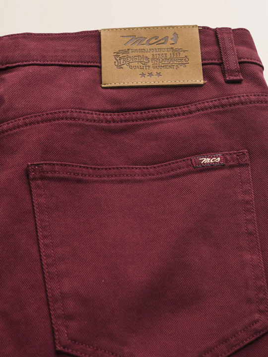 Pantaloni bărbătești Slim Fit Merlot