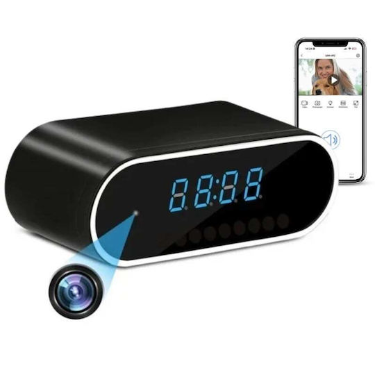 Ip07 WiFi Hidden Camera Clock 1080p with Memory Card Slot