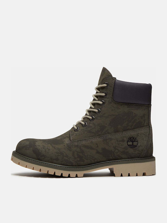 Heritage 6 Inch Lace Up Ανδρικά Μποτάκια Αδιάβροχα Πράσινα