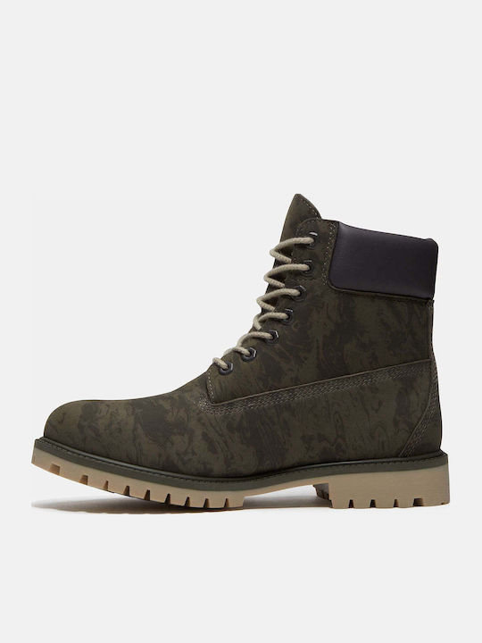 Heritage 6 Inch Lace Up Ανδρικά Μποτάκια Αδιάβροχα Πράσινα