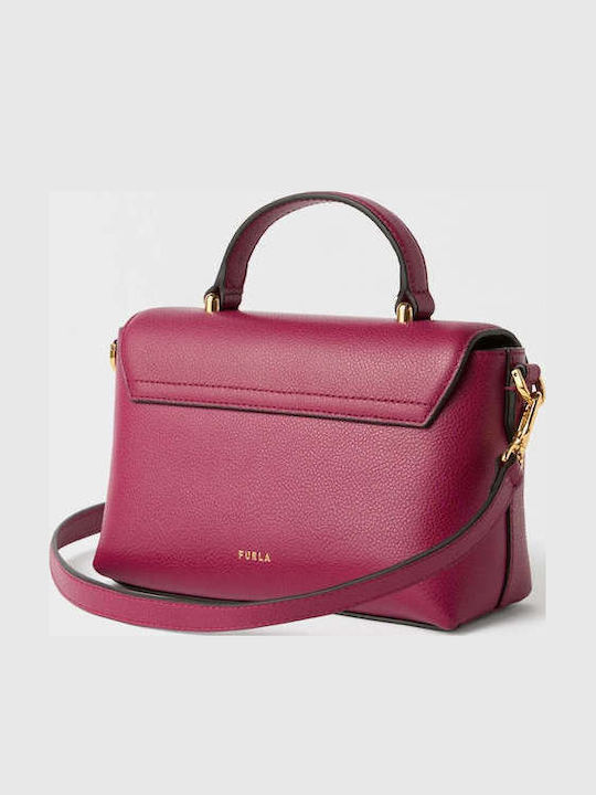 Furla Moonlight Top Handle Дамска Кожена Чанта с Капак Бронзова Furla Moonlight Top Handle Дамска Кожена Чанта с Капак Бронзова