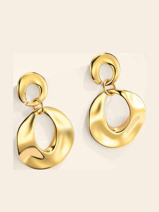 Lysea Ismera Women's Gold Steel Hoops