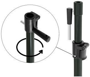 Delphin Classa Suport Reglabil pentru Lansete 80–130 Cm Negru 245 G