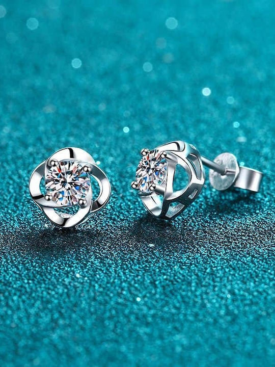 Lysea Women's Earrings Vela 925 Silver Silver Moissanite
