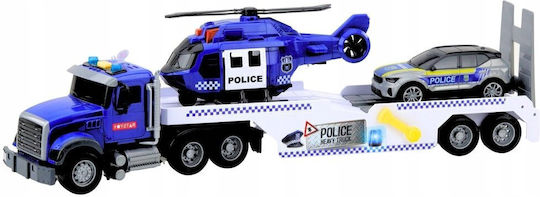 Set de Poliție cu Camion, Elicopter și Mașină de Patrulare