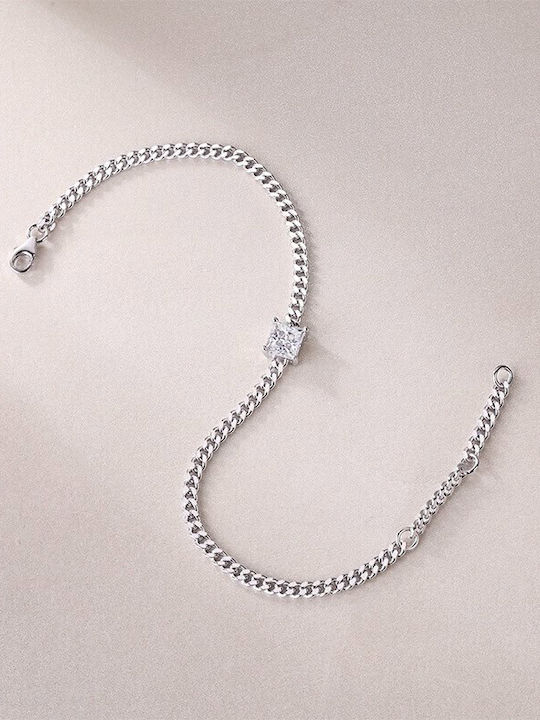Lysea Women's Silver Chain Bracelet 16cm