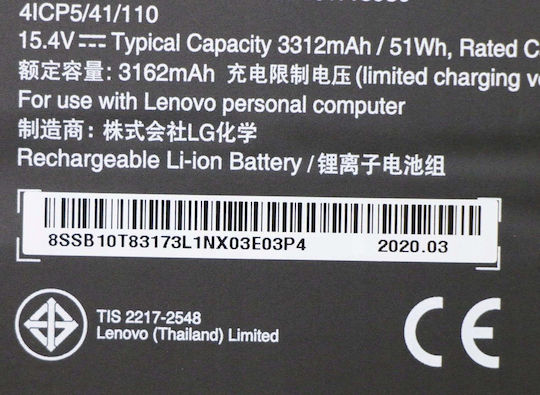 Lenovo Baterie Internă Li-ion 51 Wh