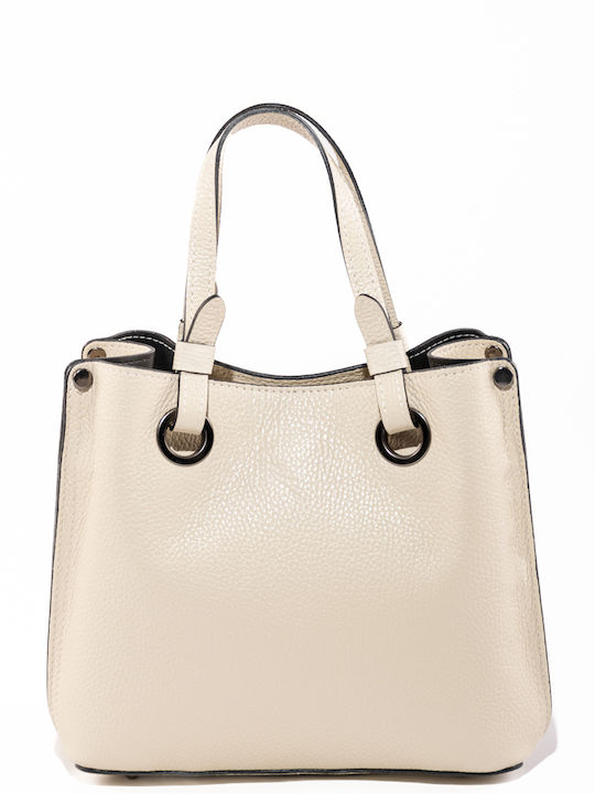 Damen Tote Bag aus Leder in Olivgrün