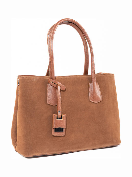 Grey Leather Women's Shoulder Bag