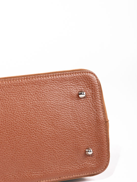 Grey Leather Women's Shoulder Bag