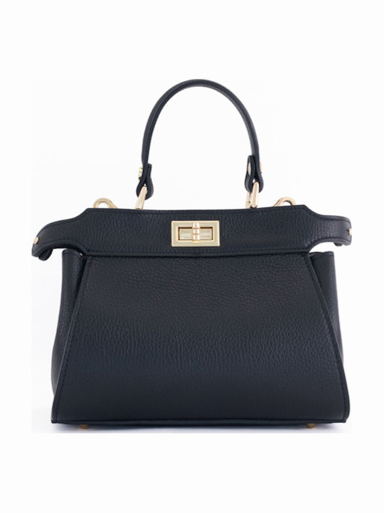 Leather Women's Satchel Bag Cognac